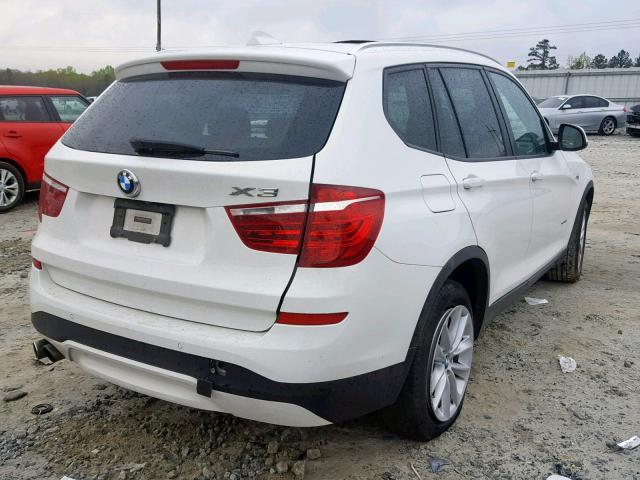 5UXWX9C58F0D52500 - 2015 BMW X3 XDRIVE2 WHITE photo 4