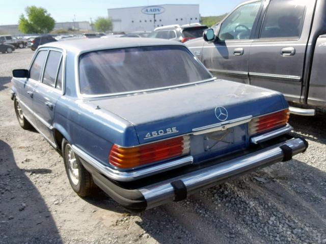 11603212036214 - 1975 MERCEDES-BENZ 450 SE BLUE photo 3