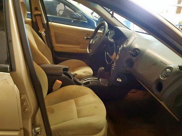 2G2WP522851316053 - 2005 PONTIAC GRAND PRIX 金色 照片 5