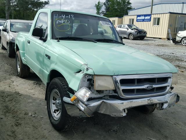 1FTYR10C6XTA51746 - 1999 FORD RANGER GREEN photo 1