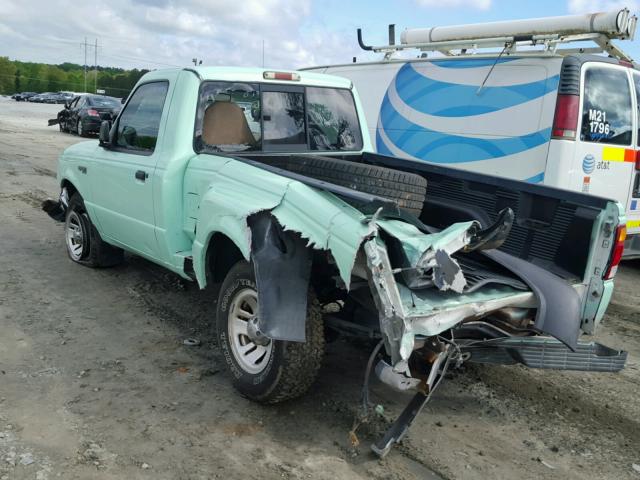 1FTYR10C6XTA51746 - 1999 FORD RANGER GREEN photo 3