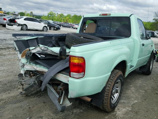 1FTYR10C6XTA51746 - 1999 FORD RANGER GREEN photo 4