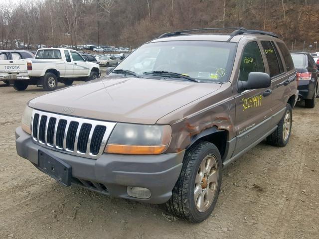 1J4GW48N01C536235 - 2001 JEEP GRAND CHER TAN photo 2