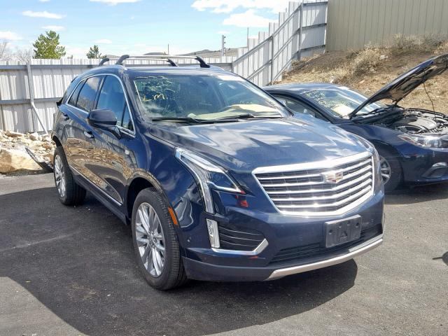 1GYKNFRS7HZ168009 - 2017 CADILLAC XT5 PLATIN BLUE photo 1