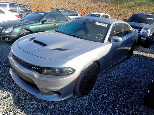 2C3CDXL95GH301524 - 2016 DODGE CHARGER SR GRAY photo 2