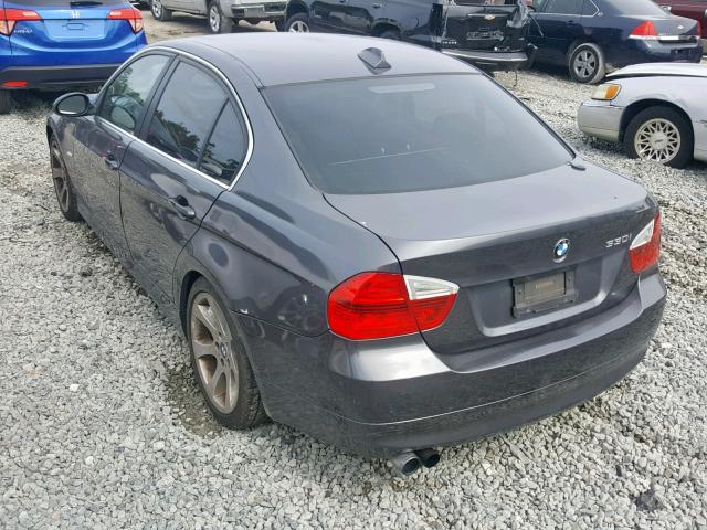 WBAVB33506KS35789 - 2006 BMW 330 I GRAY photo 3