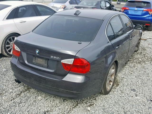 WBAVB33506KS35789 - 2006 BMW 330 I GRAY photo 4