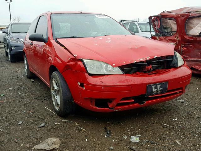 1FAHP31N36W204006 - 2006 FORD FOCUS ZX3 RED photo 1