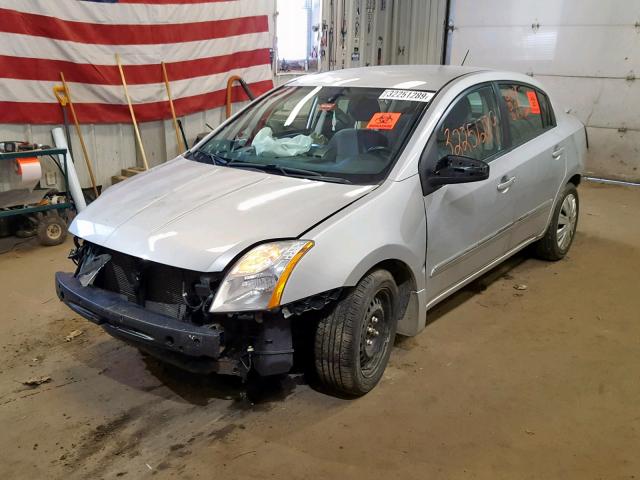 3N1AB6AP1CL610416 - 2012 NISSAN SENTRA 2.0 SILVER photo 2