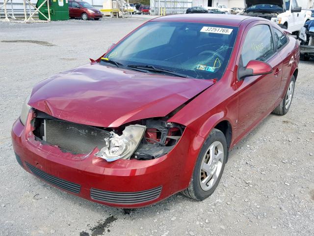 1G2AL15F277383072 - 2007 PONTIAC G5 RED photo 2