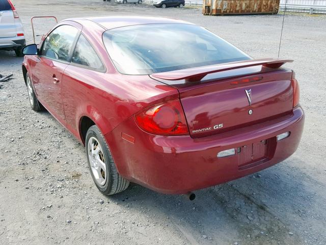 1G2AL15F277383072 - 2007 PONTIAC G5 RED photo 3