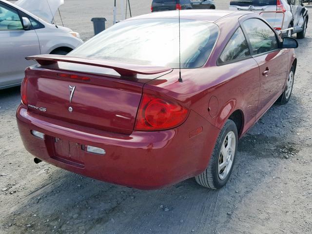 1G2AL15F277383072 - 2007 PONTIAC G5 RED photo 4