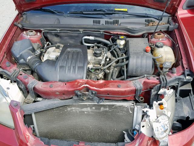 1G2AL15F277383072 - 2007 PONTIAC G5 RED photo 7