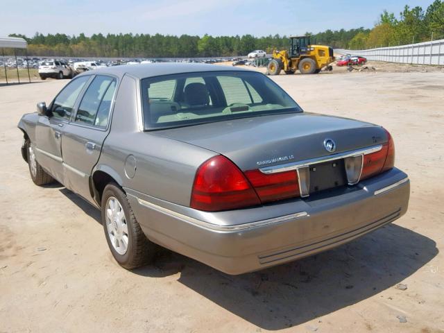 2MEHM75W73X687706 - 2003 MERCURY GRAND MARQ GRAY photo 3