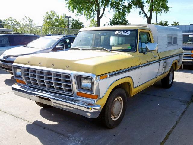 F15GRFA2029 - 1979 FORD F-150 YELLOW photo 2