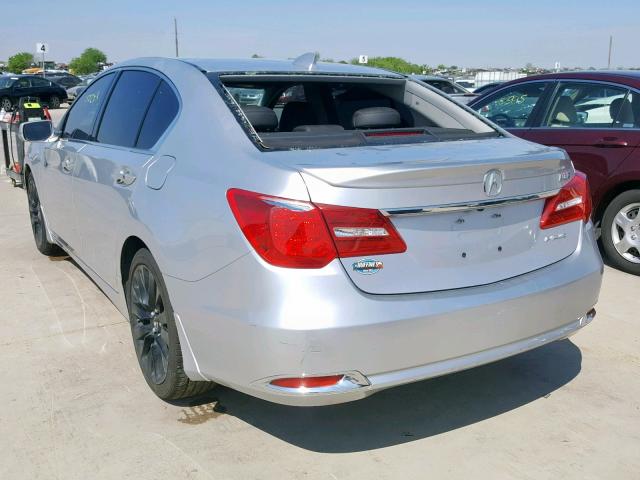 JH4KC1F51EC006810 - 2014 ACURA RLX TECH SILVER photo 3