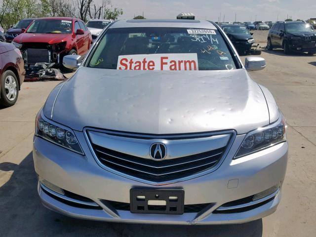 JH4KC1F51EC006810 - 2014 ACURA RLX TECH SILVER photo 9