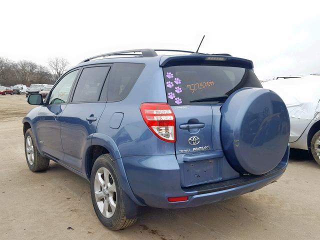 JTMBK31V695082962 - 2009 TOYOTA RAV4 LIMIT BLUE photo 3