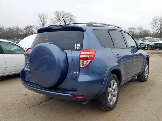 JTMBK31V695082962 - 2009 TOYOTA RAV4 LIMIT BLUE photo 4