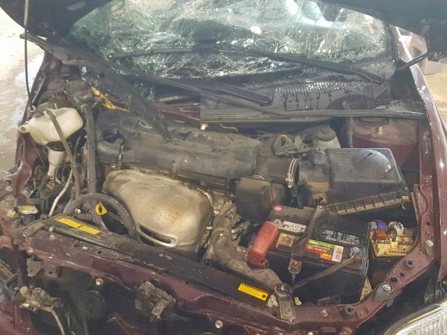 JTKDE177650003819 - 2005 TOYOTA SCION TC MAROON photo 7