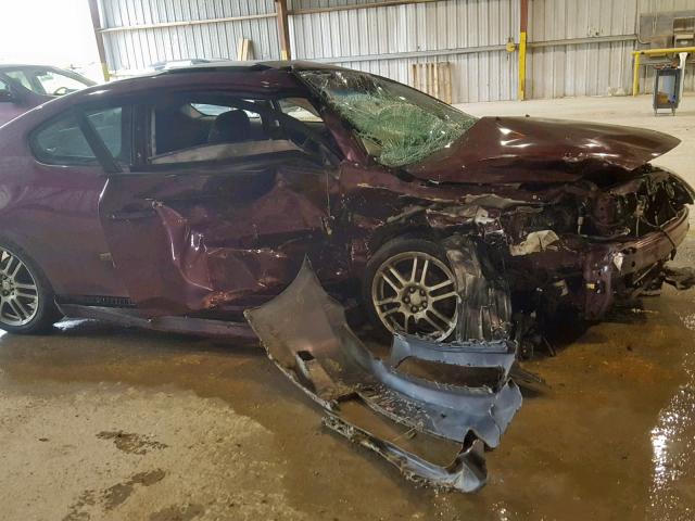 JTKDE177650003819 - 2005 TOYOTA SCION TC MAROON photo 9