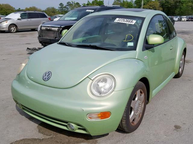 3VWCA21C8YM453478 - 2000 VOLKSWAGEN NEW BEETLE Yaşıl foto 2