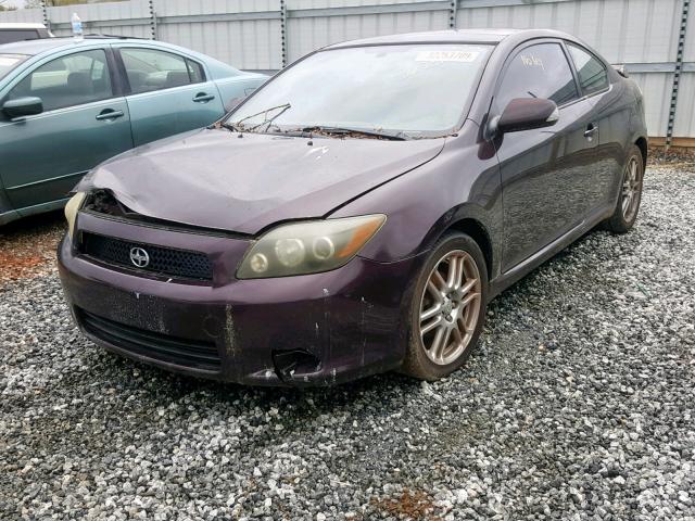 JTKDE167580222891 - 2018 TOYOTA SCION TC MAROON photo 2