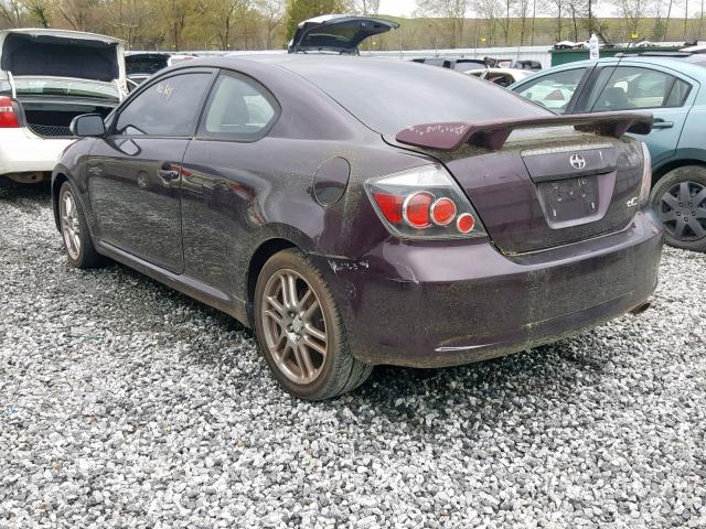 JTKDE167580222891 - 2018 TOYOTA SCION TC MAROON photo 3