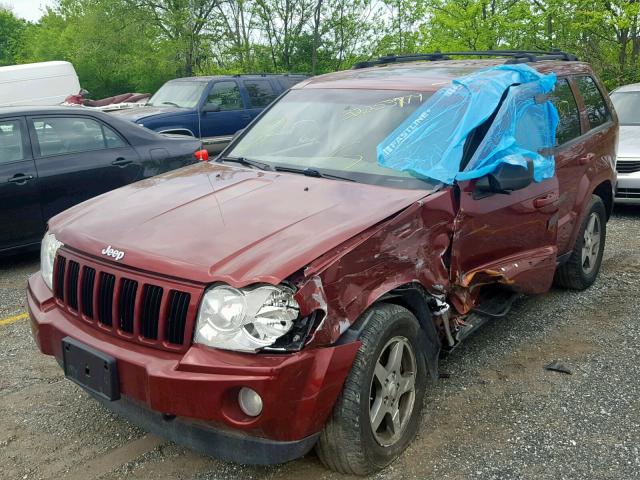 1J8GR48K27C665484 - 2007 JEEP GRAND CHER RED photo 2