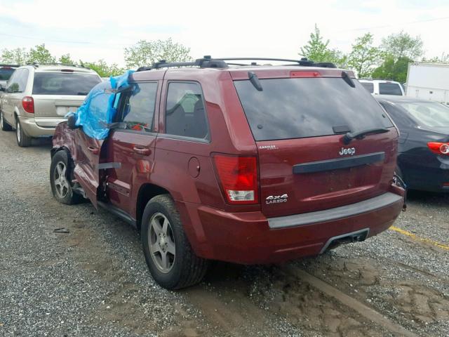 1J8GR48K27C665484 - 2007 JEEP GRAND CHER RED photo 3