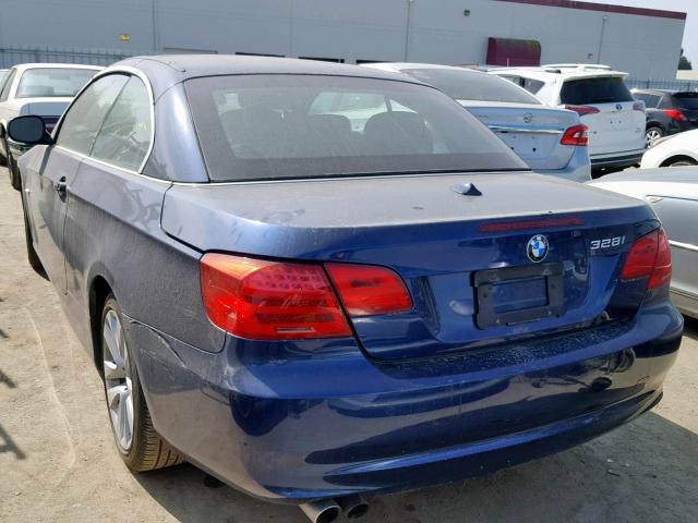 WBADW7C51BE727361 - 2011 BMW 328 I SULE BLUE photo 3