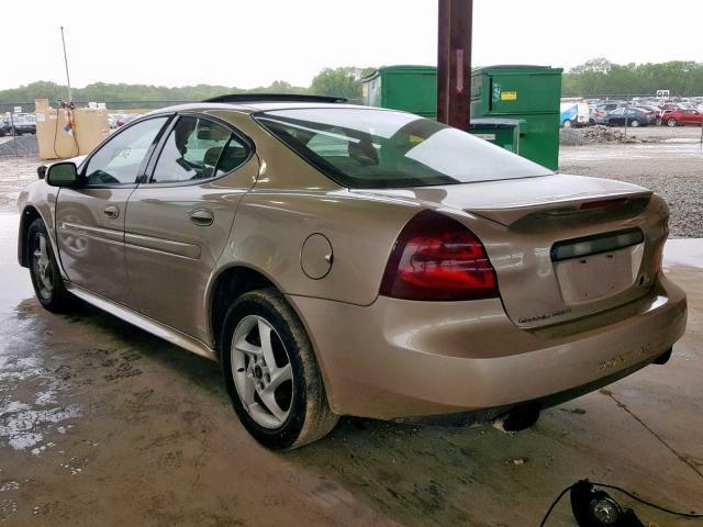 2G2WR524641197848 - 2004 PONTIAC GRAND PRIX GOLD photo 3