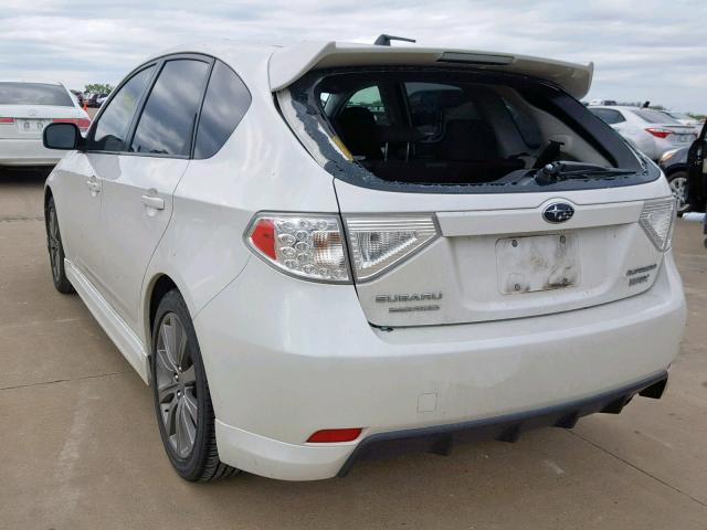 JF1GH7G62AG811369 - 2010 SUBARU IMPREZA WR WHITE photo 3