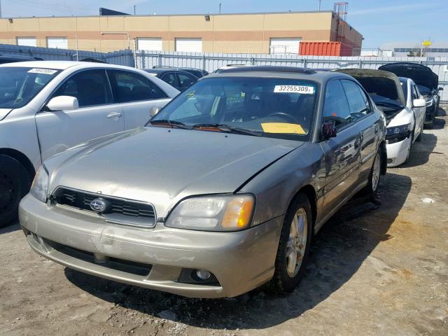 4S3BE646835203821 - 2003 SUBARU LEGACY GT GOLD photo 2