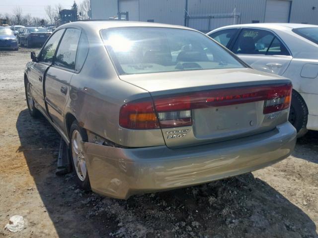 4S3BE646835203821 - 2003 SUBARU LEGACY GT GOLD photo 3