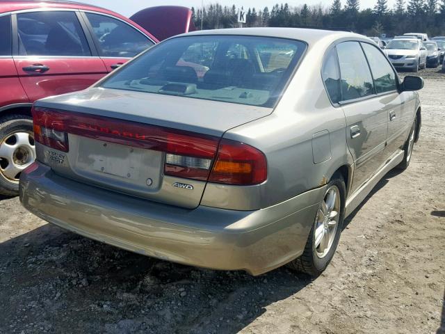 4S3BE646835203821 - 2003 SUBARU LEGACY GT GOLD photo 4