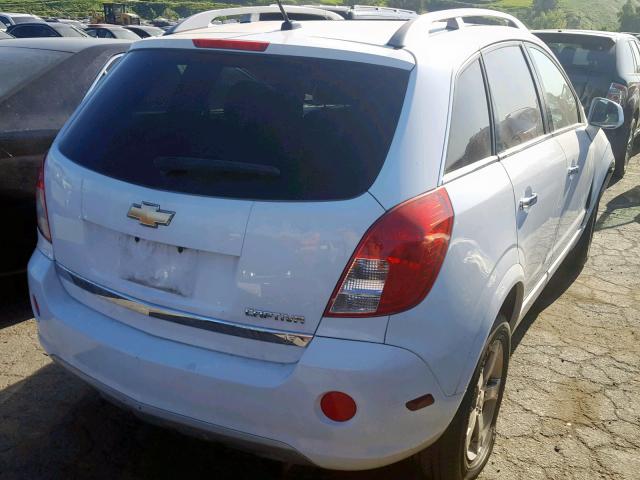 3GNAL3EK1ES544117 - 2014 CHEVROLET CAPTIVA LT WHITE photo 4