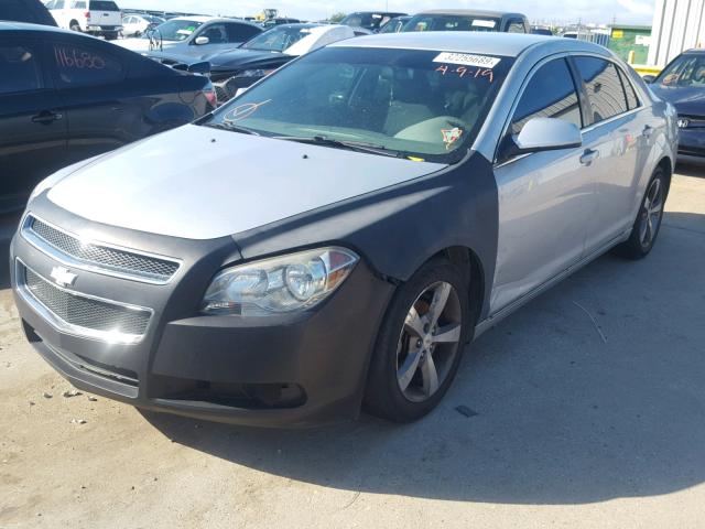 1G1ZC5EU4BF148460 - 2011 CHEVROLET MALIBU 1LT 银色 照片 2
