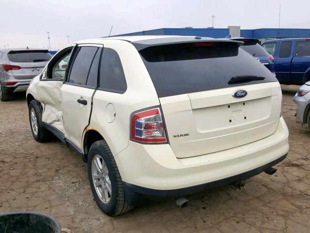 2FMDK36C37BA87136 - 2007 FORD EDGE SE WHITE photo 3