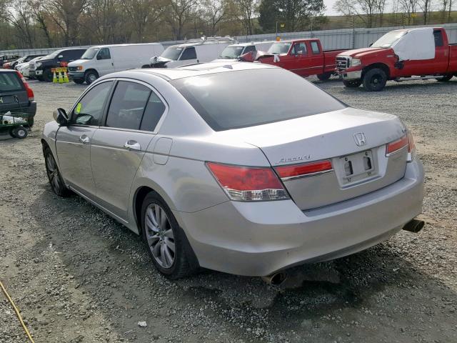 1HGCP3F89BA001511 - 2011 HONDA ACCORD EXL SILVER photo 3