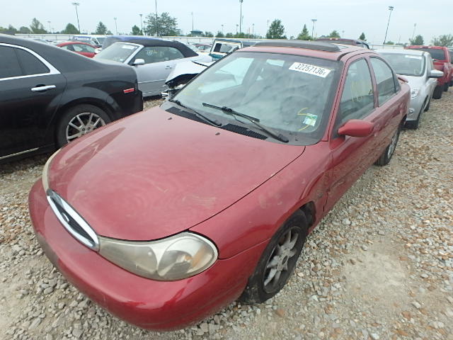 1FAFP66L8XK223059 - 1999 FORD CONTOUR SE BURGUNDY photo 1