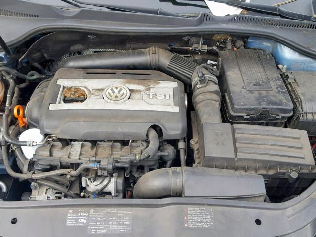 WVWFA71F69V003682 - 2009 VOLKSWAGEN EOS LUX Синій фото 7