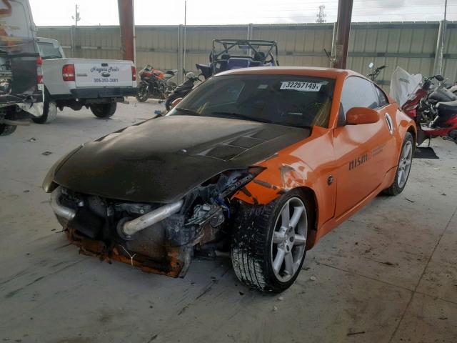 JN1BZ34D47M504182 - 2007 NISSAN 350Z COUPE ORANGE photo 2