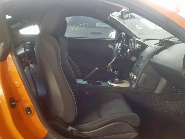 JN1BZ34D47M504182 - 2007 NISSAN 350Z COUPE ORANGE photo 5