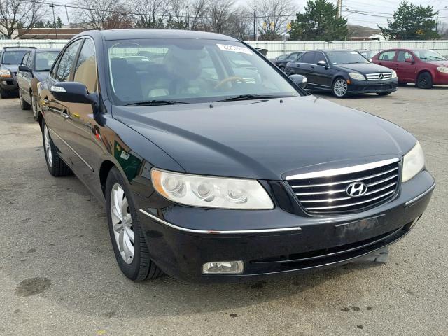 KMHFC46F37A177551 - 2007 HYUNDAI AZERA SE BLACK photo 1