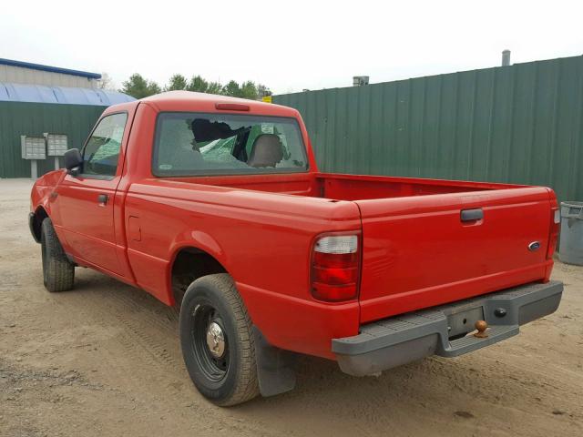 1FTYR10D43PA94400 - 2003 FORD RANGER RED photo 3