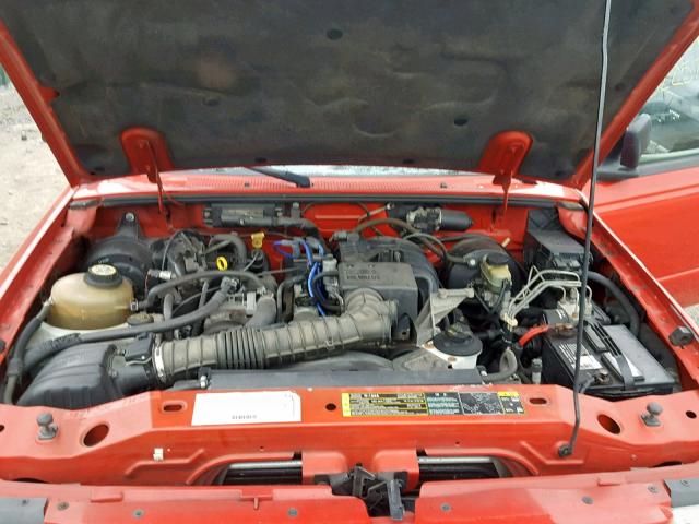 1FTYR10D43PA94400 - 2003 FORD RANGER RED photo 7