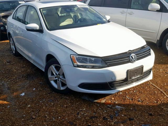 3VWLL7AJ6EM431223 - 2014 VOLKSWAGEN JETTA TDI WHITE photo 1