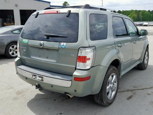 4M2CU87118KJ47291 - 2008 MERCURY MARINER PR GREEN photo 4