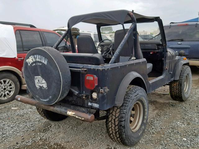 1JCCM87A8CT062178 - 1982 JEEP JEEP CJ7 BLACK photo 4